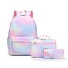 Schoolbag Female College Style Small Fresh Backpack Simple Cute Student Backpack Three-piece Set