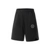 Li Ning Wade Series Comfortable Simple Versatile Loose Letter Sports Shorts Men Shorts Black AKYV061-1