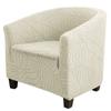 Leaves Jacquard Tub Chair Cover Elastic Soft Club Armchair Slipcovers Single Sofa Slipcover for Living Room Bar Counter Banquet