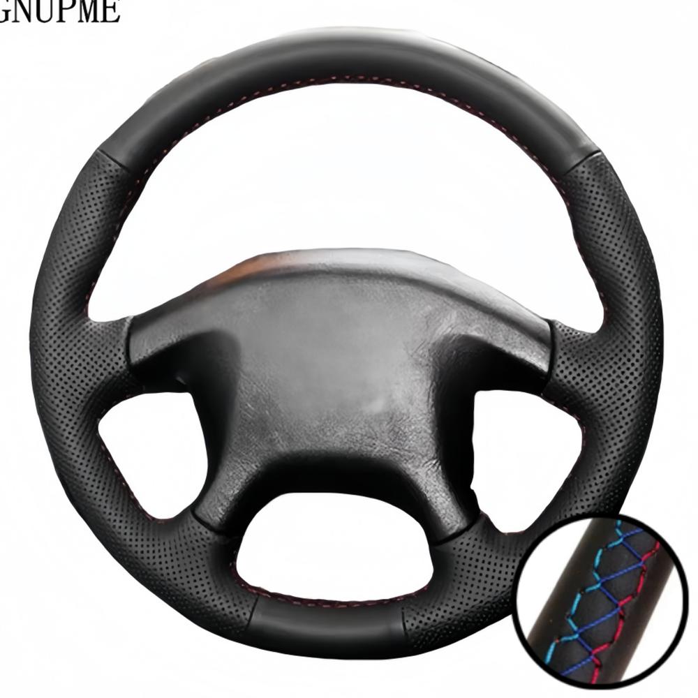 Hand Stitched Perforated Microfiber Leather 1997 - 2006 Pajero Pinin Space Gear Steering Wheel Cover For Mitsubishi L200