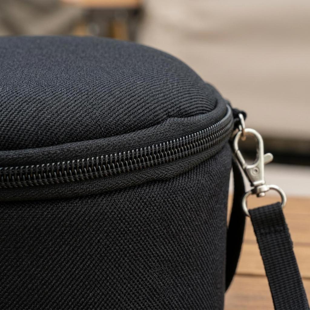 Insulated Bowl Bag Padded Round Camping Cup Storage Carrier Oxford Cloth