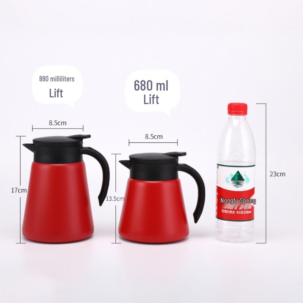 Europäischer Stil 304 Edelstahl Isolierte Wasserflasche - Doppellagiger warmer Topf für Zuhause