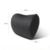 Memory Foam Car Seat Pillow Slow Rebound Car Neck Pillow Protective Lumbar Back Support Breathable Leather Car Headrest Cushion
