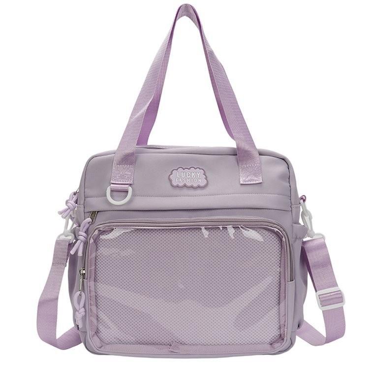 Stylish Casual Crossbody Tote Bag For Students With Multiple Color Options And Fashionable Look