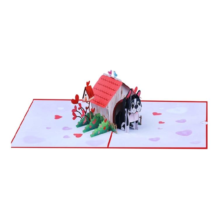 

Unique 3D Standing Dog House Paper Card Portable And Portable Creative 3d Greeting Card For Any Celebration 1