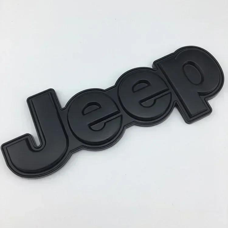 New Car Sticker Front Hood Emblem for JEEP Grand Cherokee Wrangler Renegade Liberty Compass Rear Trunk Side Badge Sticker Decals AMP1