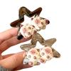2Pcs Cute Star Hair Claw Clips Y2K Star Cartoon Cat Designs Headwear Long Curly Straight Hair Ponytail Holder Summer Hairpins
