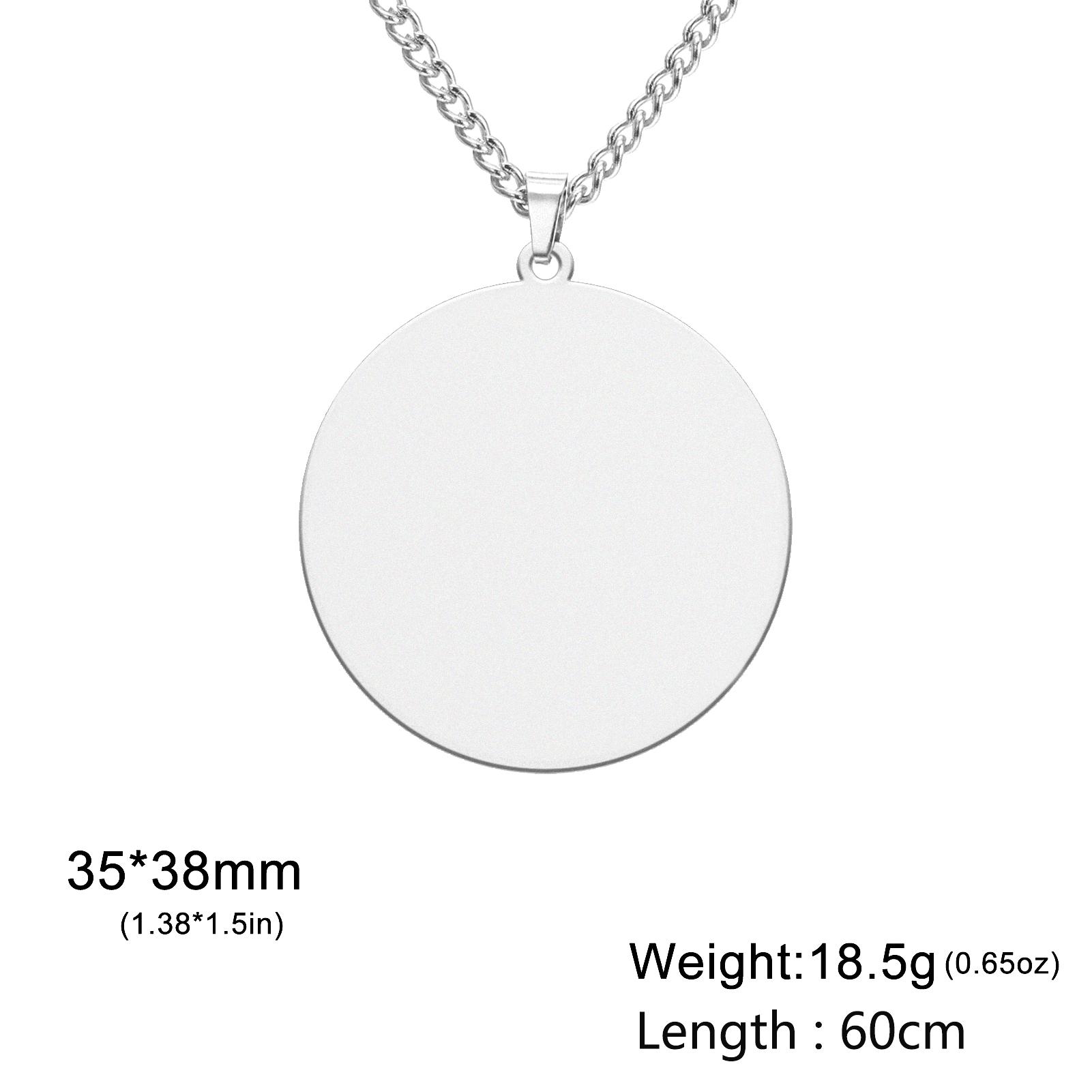 Dawapara Personalized Photo Custom Necklace Tarot Cards Colored Picture Pendant Stainless Steel Jewelry Anniversary Gift