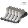 Men's Breathable Cotton Sports Socks - Sweat-Absorbent Mesh for Running, Basketball, and Badminton.