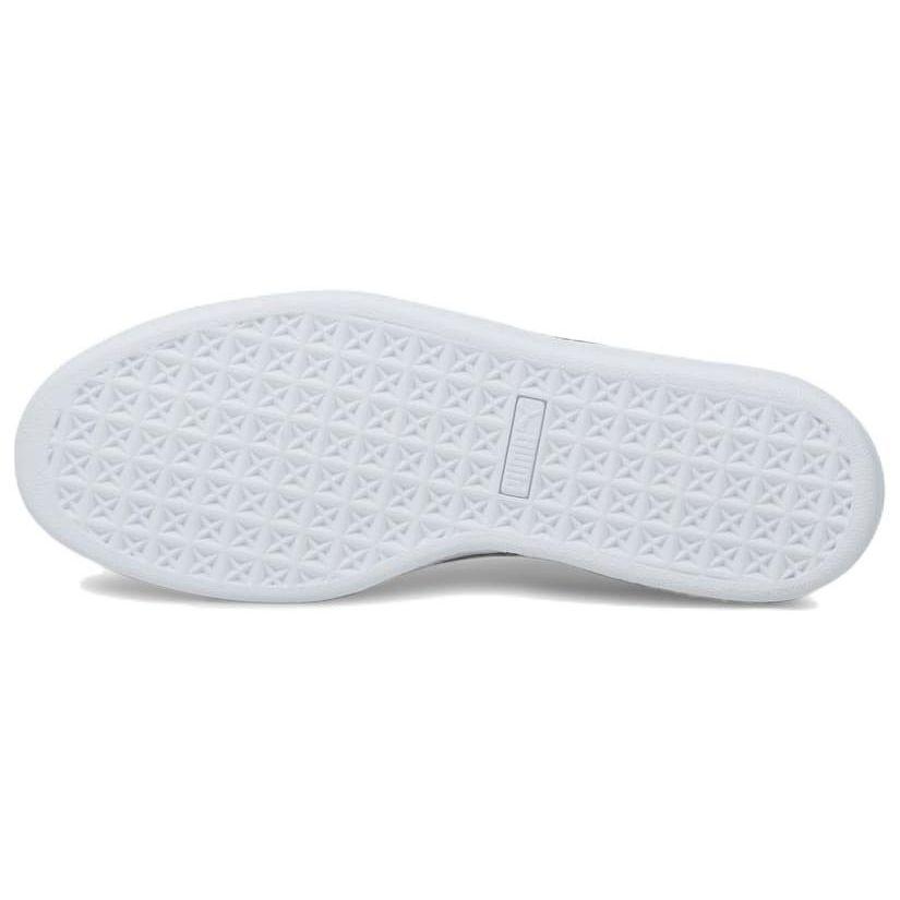 Puma Suede Series Croc Retro Casual Low-Top Sneakers Unisex Sneakers Gray White 384852-02