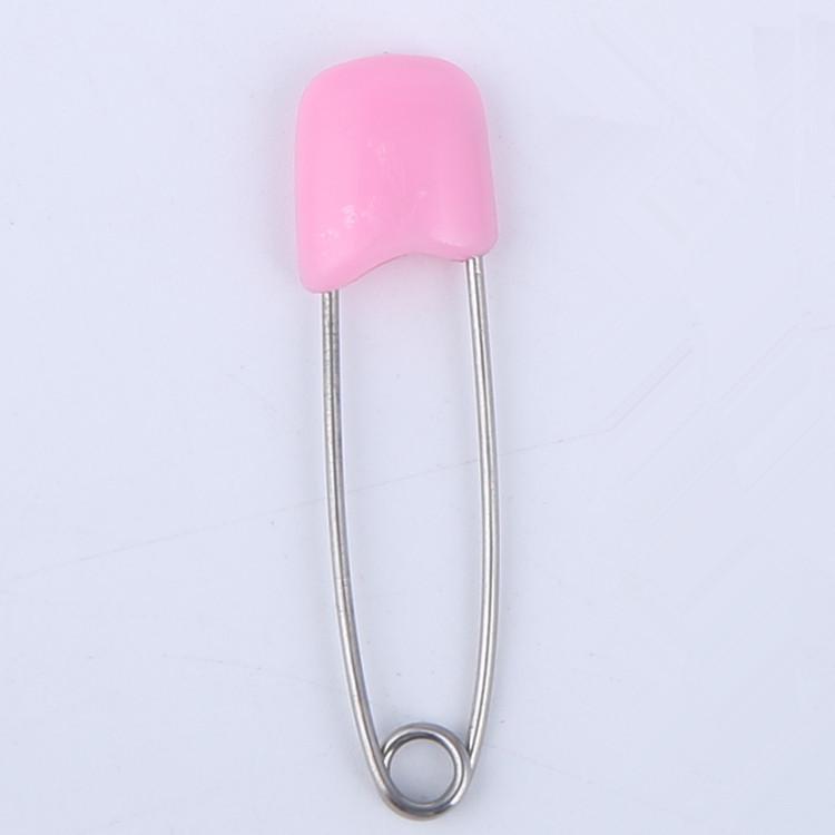 Smiling Face Baby Safety Pins, Plastic, Medium (40mm) & Large (55mm)