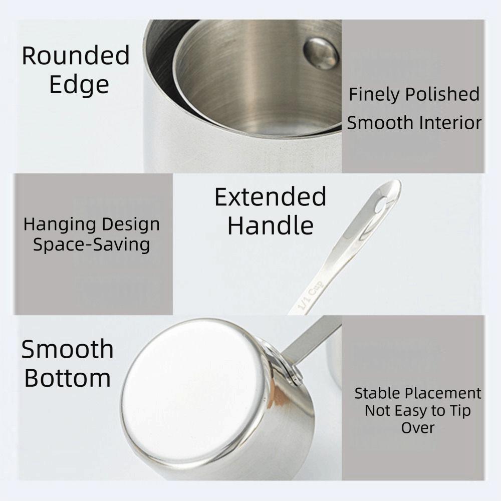 Portable Mini Sauce Pan 60/80/125/250ML Salad Sauce Dish Smooth Condiment Containers  Coffee Making