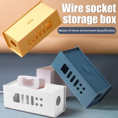 Multifunctional Cable Storage Box Power Board Wire Management Socket Wire Case Power Cord Storage Box Network Line Storage Bin