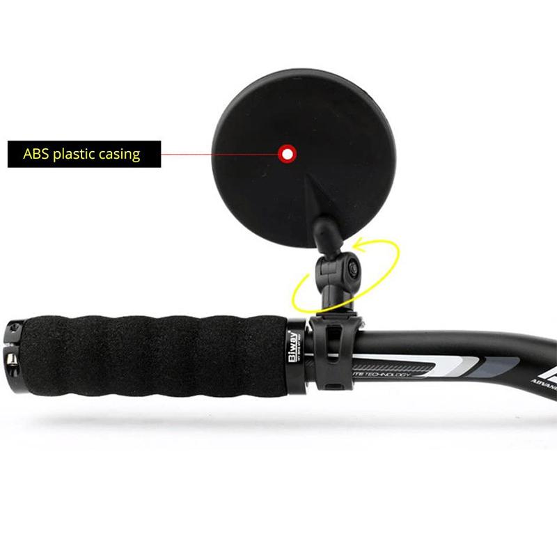 Bicycle Rearview Mirror Universal Handlebar Rearview Mirror 360 Degree Rotation