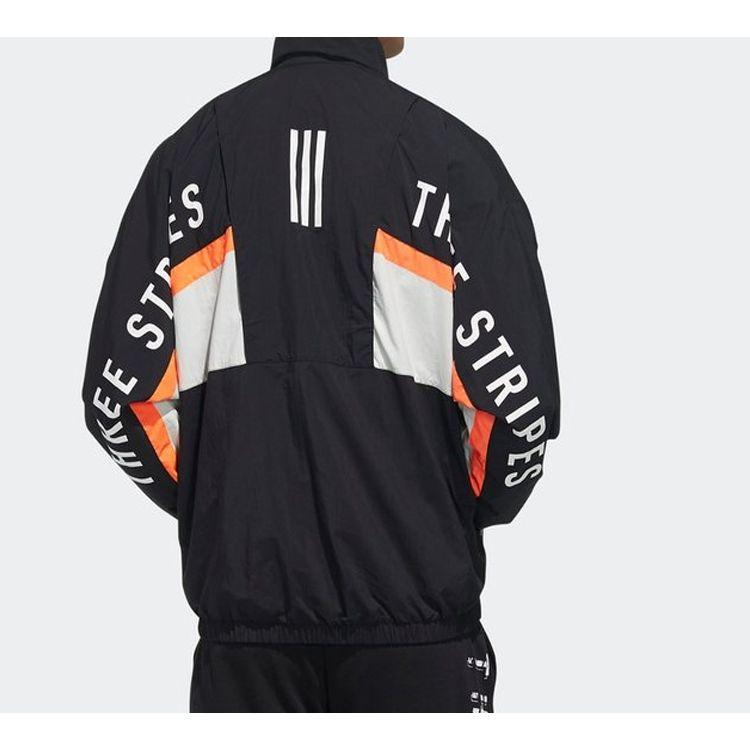Adidas Zip-Up Stand Collar Woven Jacket Men Jackets Black FM5455