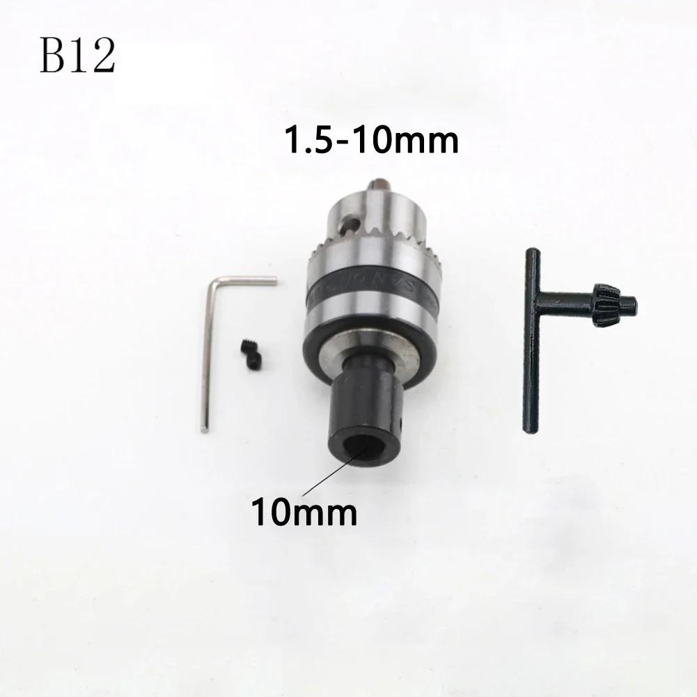 Wood Working Machine Milling Machine For Milling Machine Drill Chuck B12 Drill Chuck 1.5-10mm 33mm 4Pcs Set 5mm
