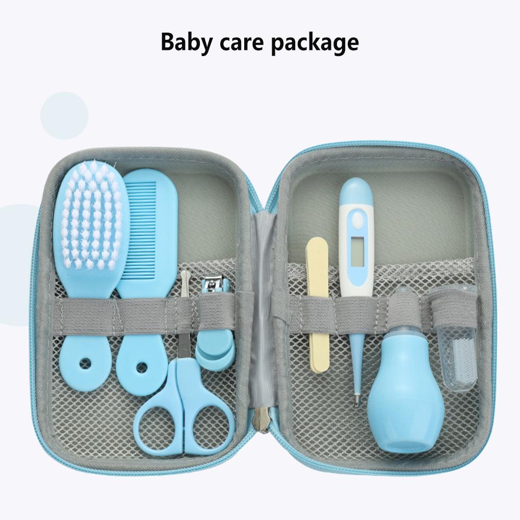 Professional Wear-resistant Newborn Nail Kit Grooming Brush Waterproof Shockproof Scissor Multifunction Kids Toiletries Set