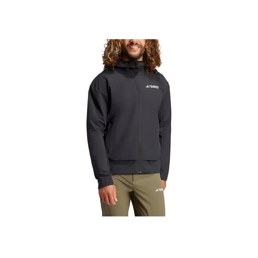 adidas Terrex Multi Softshell Stehkragen Uni Jacke Herren Jacken Schwarz IX1490