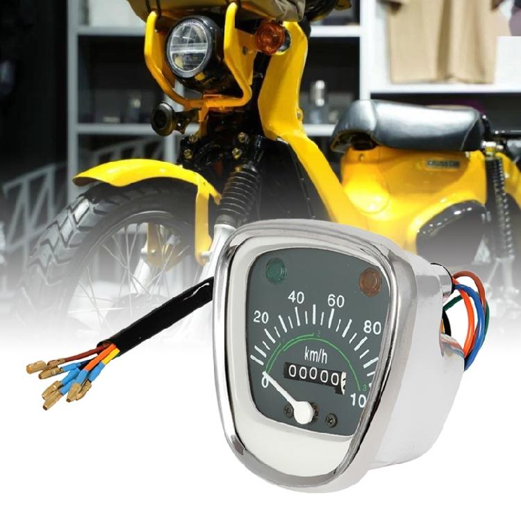 Motorcycle Indicator Light Instrument Panel Speedometer Gauge Accurate Mileage with Accurate Speed Reading for C50 C70