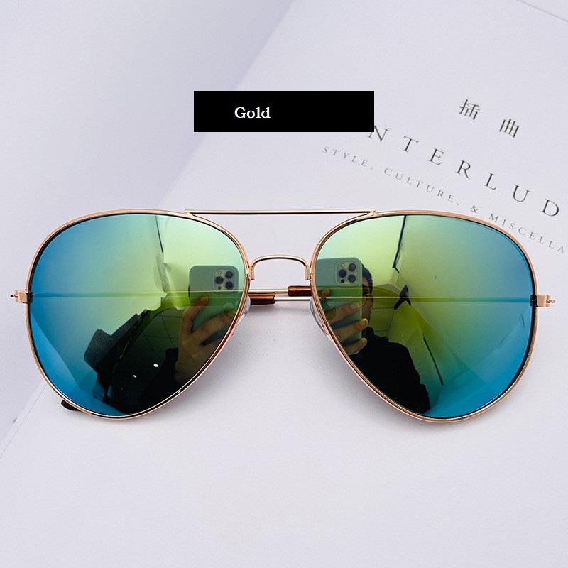 Pilot Aviation Sunglasses Men Retro Classic Silver Metal Frame Shades for Women Men UV Protection
