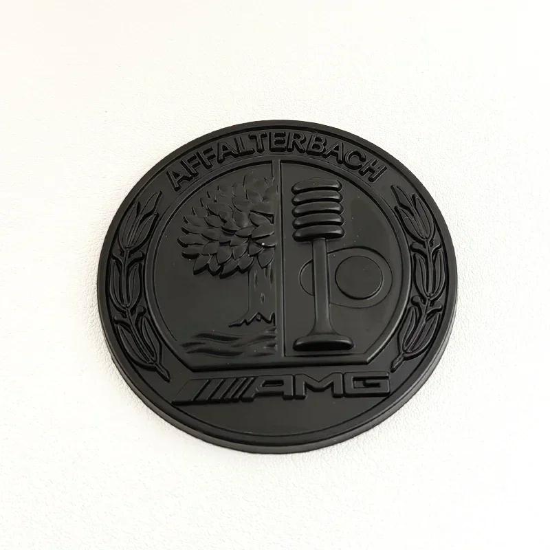 

45mm 56mm 65mm 3D Metal Logo Apple Tree AMG Emblem Car Rear Side C Pillar Badge for Mercedes Benz A C E GLA GLC GLE GLS Sticker 65mm матовий чорний колір