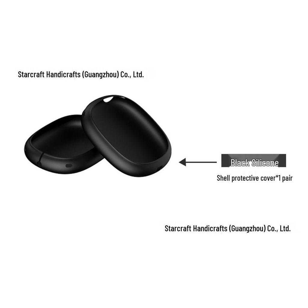 Wine Red Airpods Max Silicone Protective Case For Apple Overear Headphones
