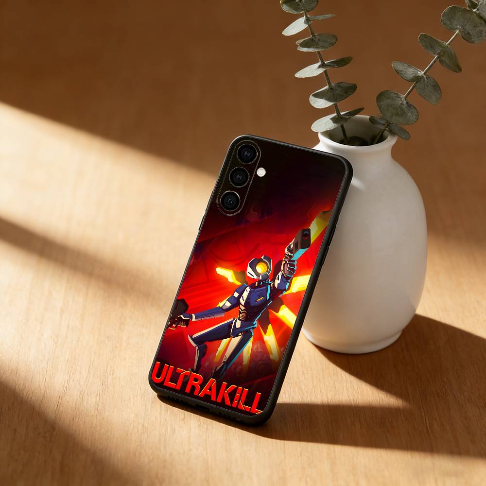 U-ULTRAKILL the world looks red  Phone Case For Samsung Galaxy A20,21s,22,31,32,52,53,72,73,80,91 Soft Black Shell