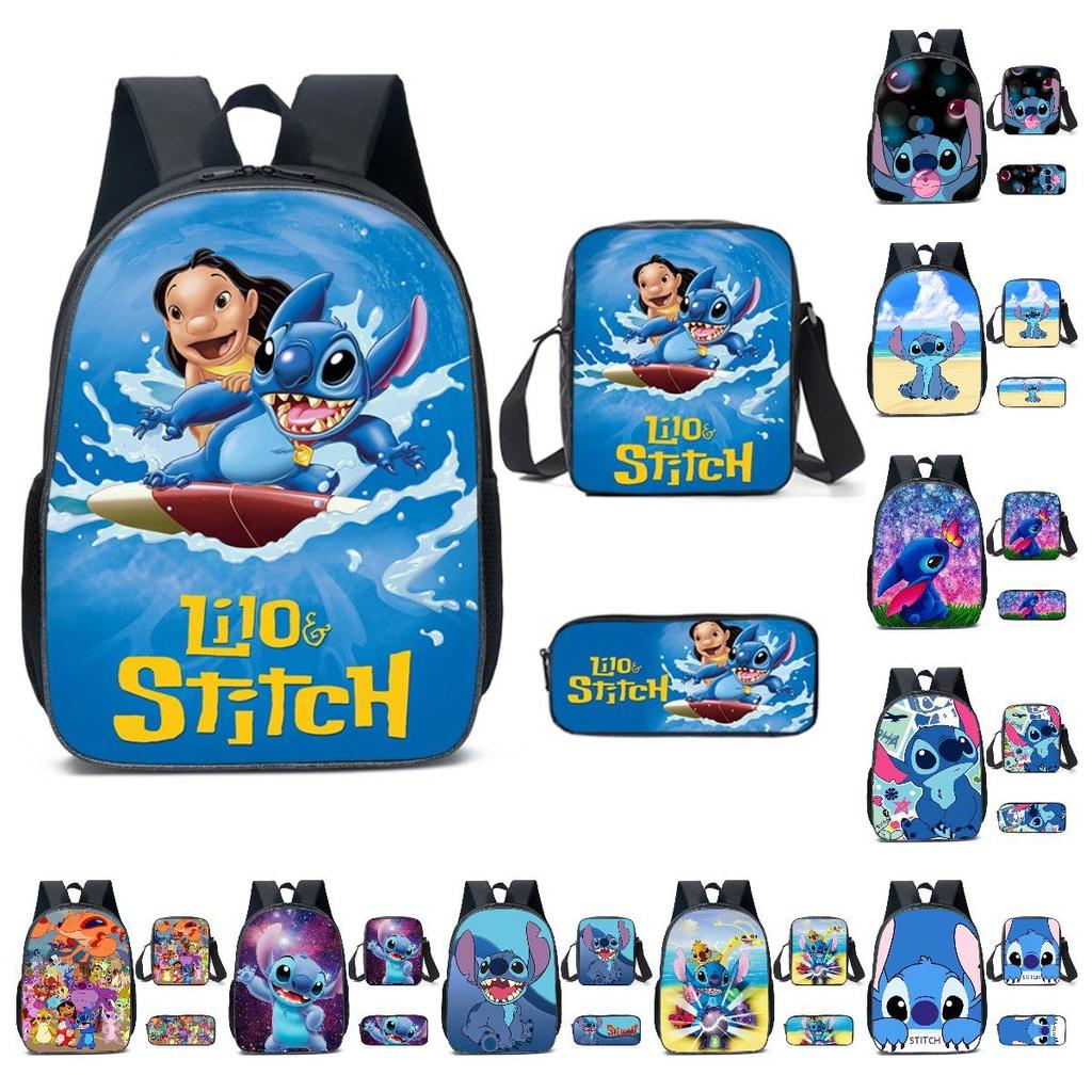 Disney Lilo Stitch Backpack High-capacity Travel Bag For Kids Boys Girls Daily Use