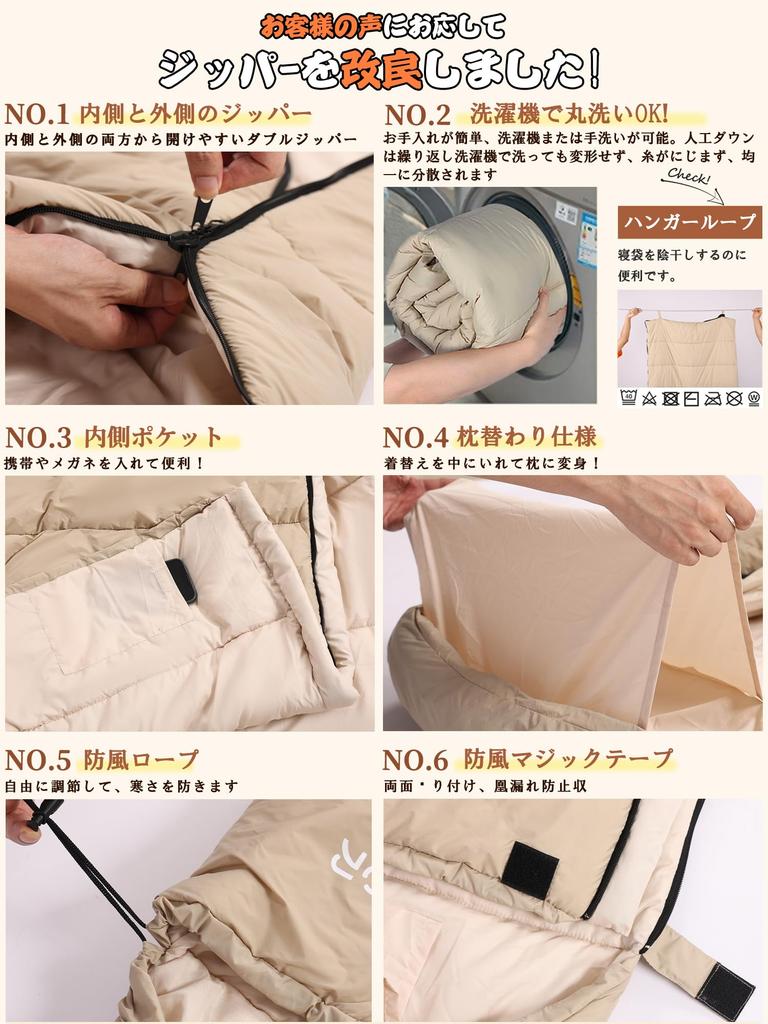 CAMDOOR Winter Down Sleeping 320T Waterproof and To Perfect for Car Emergency Outdoor and Indoors and Includes Storage Bag [Artificial Down, 30-Second