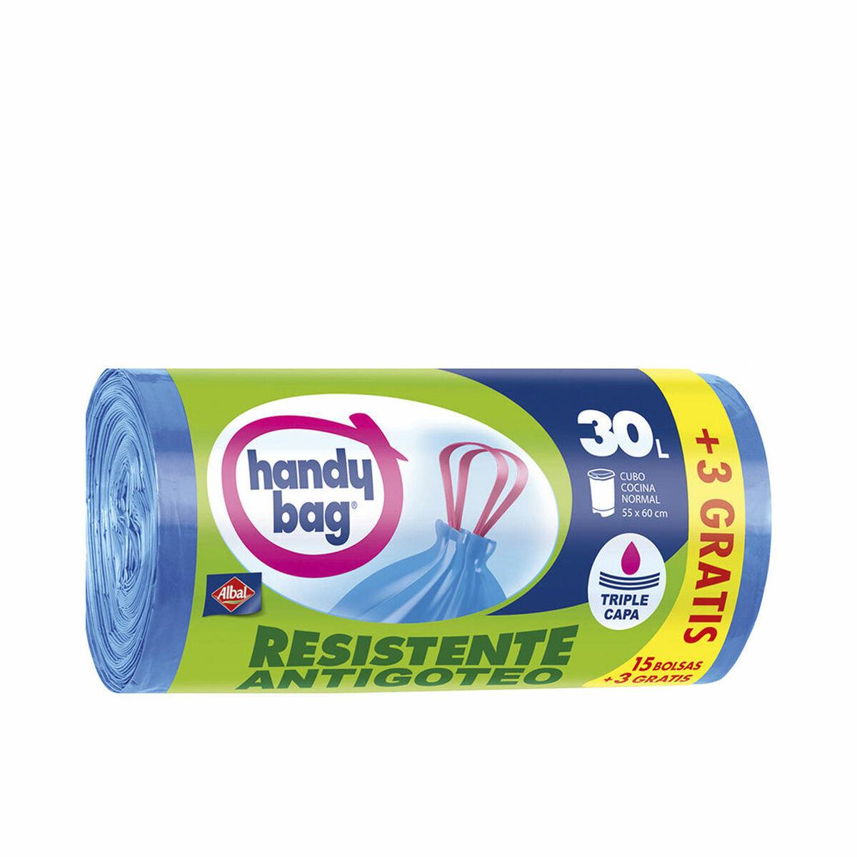 

Мешки для мусора Albal Handy Bag 18 шт., 30 л, противокапельный TU прозрачный