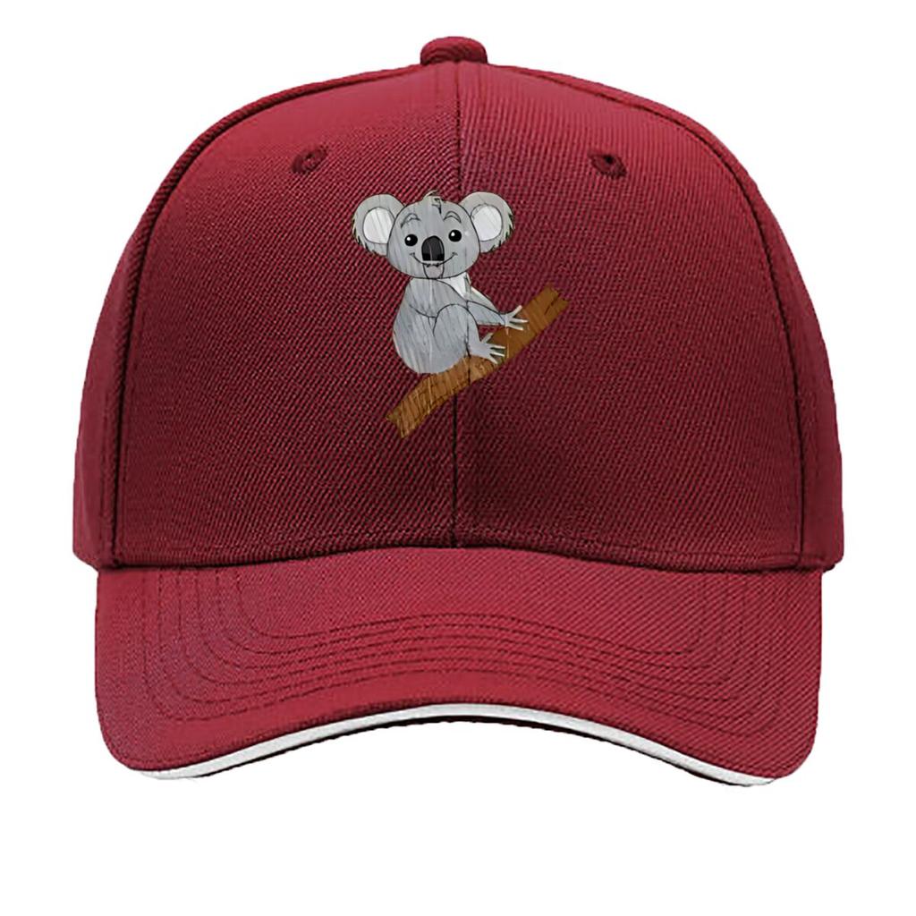 Cuddly Koala On Tree Branch Pattern Sandwich Baseball Cap For WoUnisexs Unisex FeUnisex Beach Dad Hat