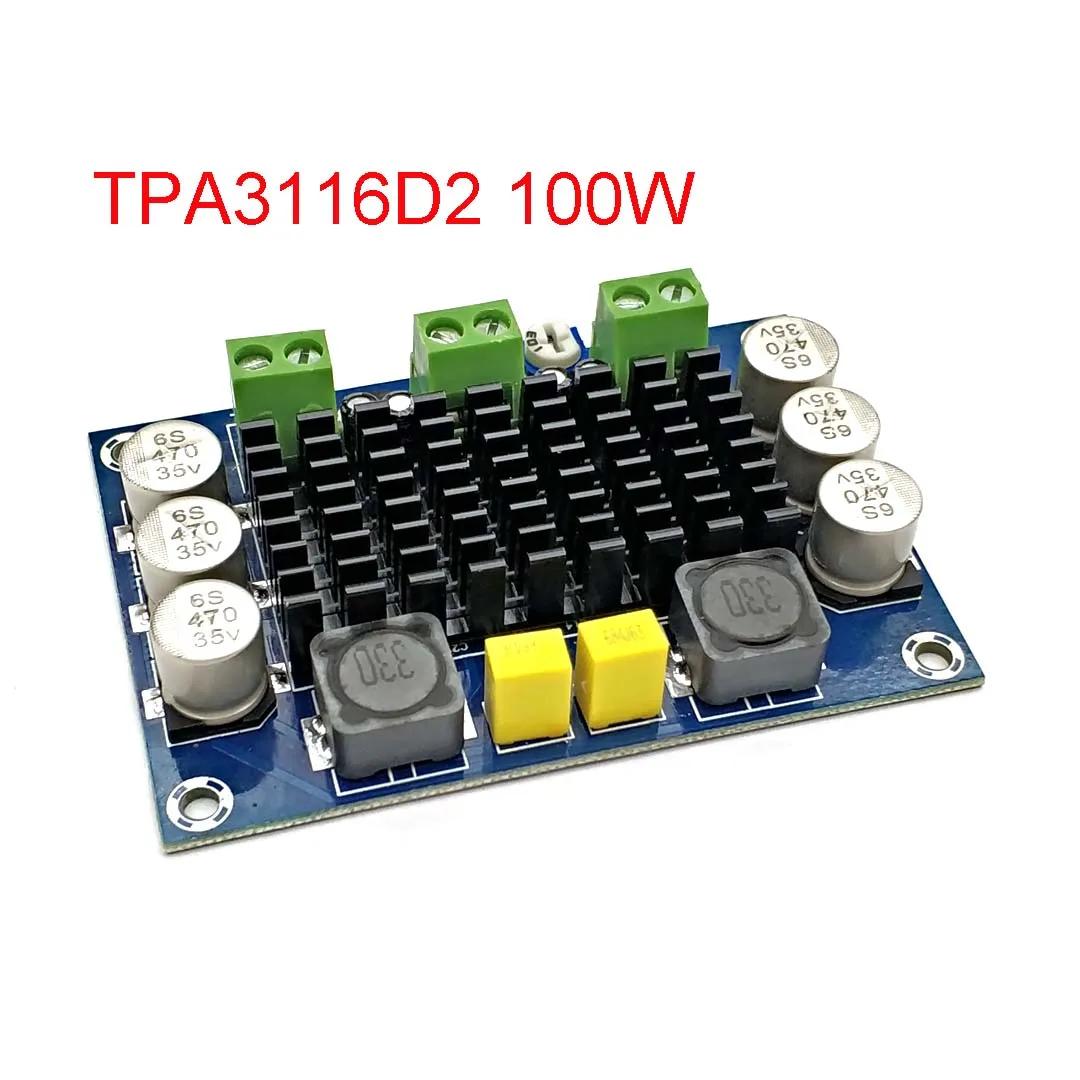 

XH-M542 Mono 100W Digital Power Amplifier Board TPA3116D2 Digital Audio Amplifier Board 12-26V Other Replace chip