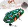 Aufziehfrosch Spielzeug Retro Tragbar Grüne Farbe Blech Hüpfender Frosch Aufziehspielzeug
