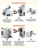 Oil Press Machine, 3.75KG/H Capacity, 750W Oil Extractor Machine, Automatic Electric Oil Maker for Home Commercial Use, 50-300 Hot Pressing for