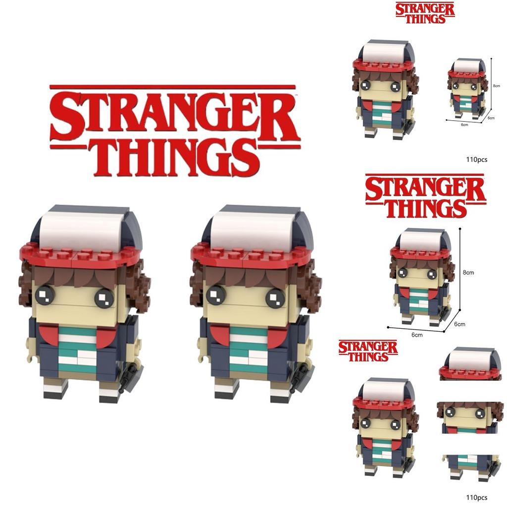 Stranger Things Dustin Block Figure Building Kit For Kids High Quality Non-toxic Materials Endless Imagination!