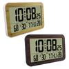 Commercial Grade Panoramic Digital Wall Clock with Table or Desk Stand Date for Time Week Display Temp & Humidity Meter