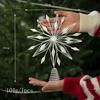 Creative Snowflakes Glitter Christmas Tree Decoration Christmas Tree Topper Christmas Tree Star Light Up Party Props 2026