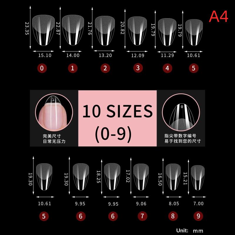 450Pcs Soft Gel Nail Tips Short Almond Nail Tips Full Cover False Nail Tips For Acrylic Nails Salon Home Press On Nails
