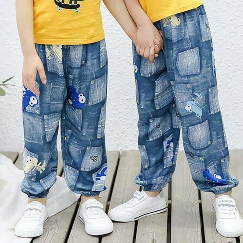 Dětské kalhoty MAITA Jarní Boho Potištěný Vysoký pas Ležérní Lucerna Kalhoty Joggers Dětské fitness tepláky