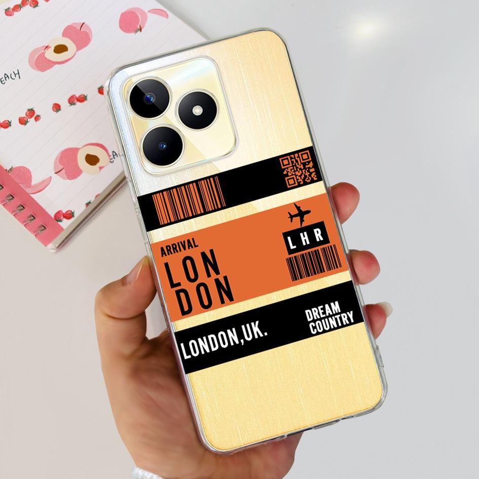 For Cover Realme C53 Phone Case 6.74" 2023 New Fashion Astronaut Soft Silicone Clear Back Cover For Realme C53 RMX3760 C 53 Capa