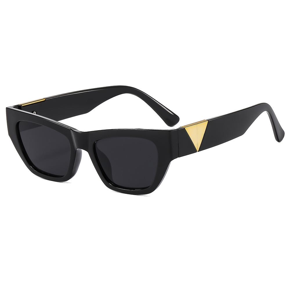 

New Style European And N Personality Triangle Metal Stitching Sunglasses Trend Ladies Fashion Sunglasses
