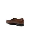 Salvatore Ferragamo Ferragamo Gancini Trim Leather Moccasins Brown