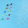 5Pcs/10Pcs Swizzle Sticks Acrylic Cocktail Stirrers 9 Inch Clear Shafts Drink Stirrer for Bars Cafes Party Restaurants Home Use