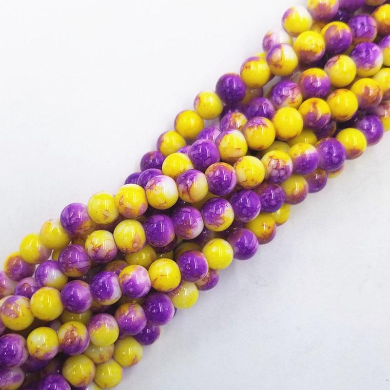 70/108pcs 8mm Glass Loose Beads DIY Handmade Accessories for Bracelet Necklace  Jewelry Making