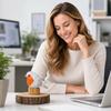 Wooden Bird Figurine Decorative Sculpture Handcrafted Wooden Animal Ornament for Office Living Room Desk Shelf Display