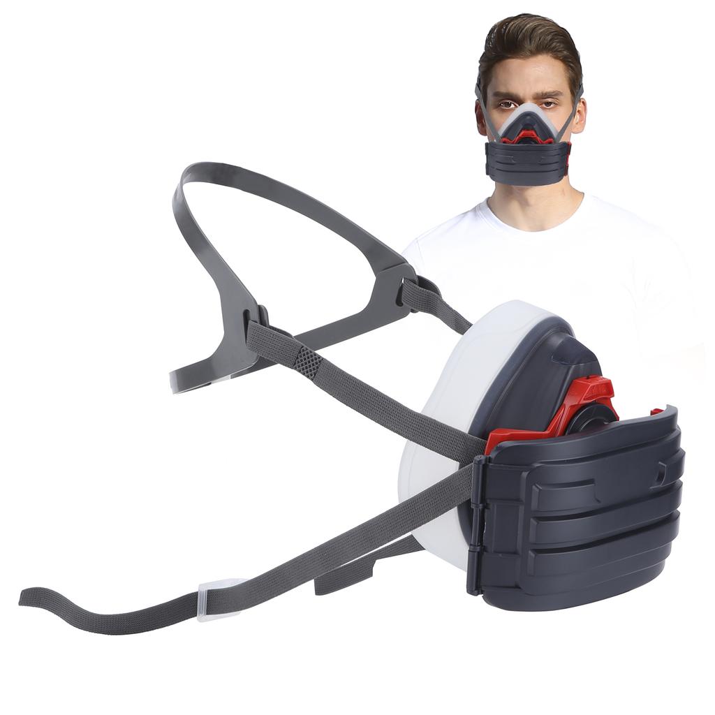 Halbgesichtsmaske Selbstabsorptionsfiltration Anti-Partikel mit Filterwattebox