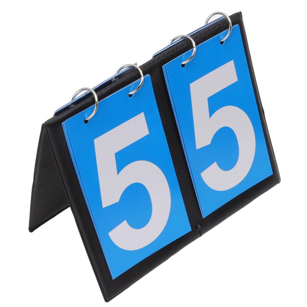 Digit Flip Scoreboard Portable Large Card Water Repellency Filp Sports Score Keeper for Basketball