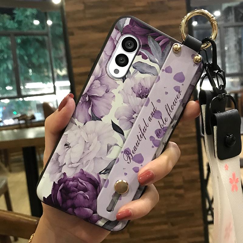 Anti-dust Protective Phone Case For FCNT/Fujitsu Arrows N F-51C Fashion Design Wristband Kickstand Durable Phone Holder