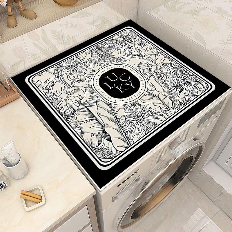 Dust Cover Mat for Drum Washing Machine, Refrigerator & Household Appliances - Non-slip, Absorbent, Diatomaceous Earth, Sunscreen Protection.