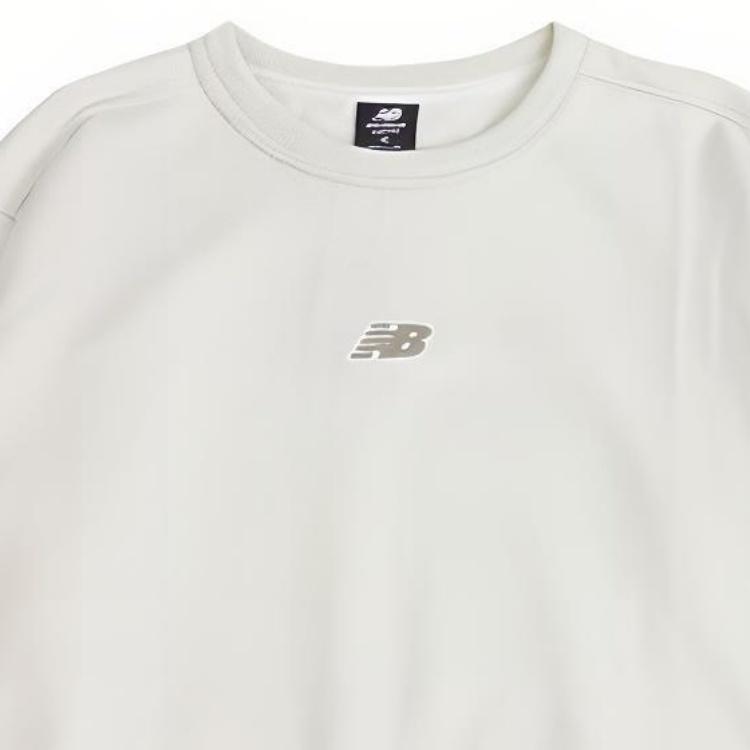 (WMNS) New Balance Essentials Crewneck Top Asia Sizing 'White' Women's AWT34311-CIC
